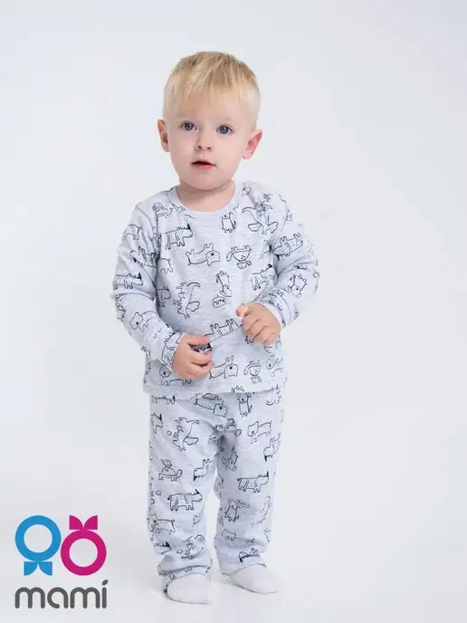 Mami-kids Пижама для новорожденных мальчиков пижамный костюм, вариант, фото 4