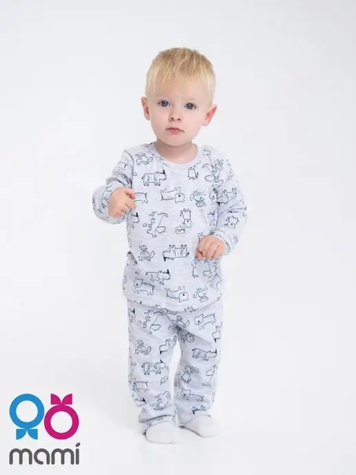 Mami-kids Пижама для новорожденных мальчиков пижамный костюм, вариант, фото 5