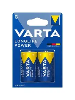 Батарейки LONGLIFE POWER LR14 C Alkaline 1.5V - 2 шт. VARTA 100049942 купить за 195 ₽ в интернет-магазине Wildberries