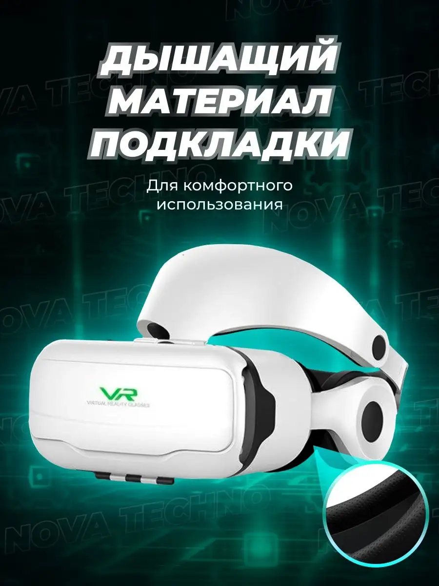 Игровые 3D очки виртуальной реальности для смартфона Nova VR 100093144  купить за 3 946 ₽ в интернет-магазине Wildberries