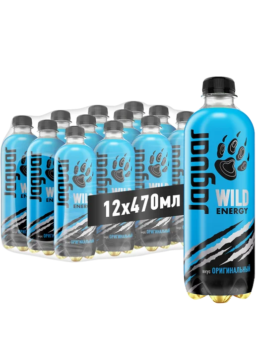 Jaguar Энергетик Free Energy 0,47 л x 12 шт. ПЭТ, 470 мл, 12 шт