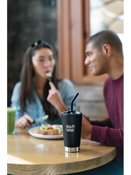 Klean Kanteen Трубочки 8мм - 2 шт, черные с ёршиком, 2 шт, фото 3