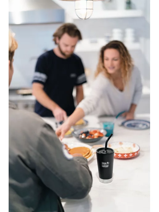 Klean Kanteen Трубочки 8мм - 2 шт, черные с ёршиком, 2 шт, фото 5