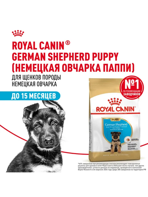 Сухой корм Royal canin German Shepherd для собак, щенки, 12 кг, фото 2