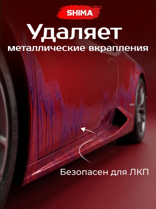 SHIMA Очиститель дисков и кузова DETAILER FERRUM GEL CHERRY 500 мл, 500 мл, фото 5