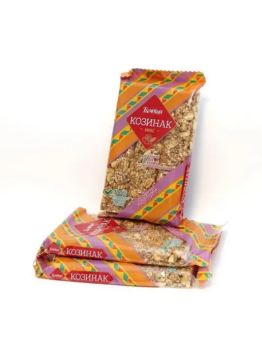 ТИМОША Козинак Микс (арахис, кунжут, лен) 150 г 3 шт, 150 г, 3 шт, фото 6