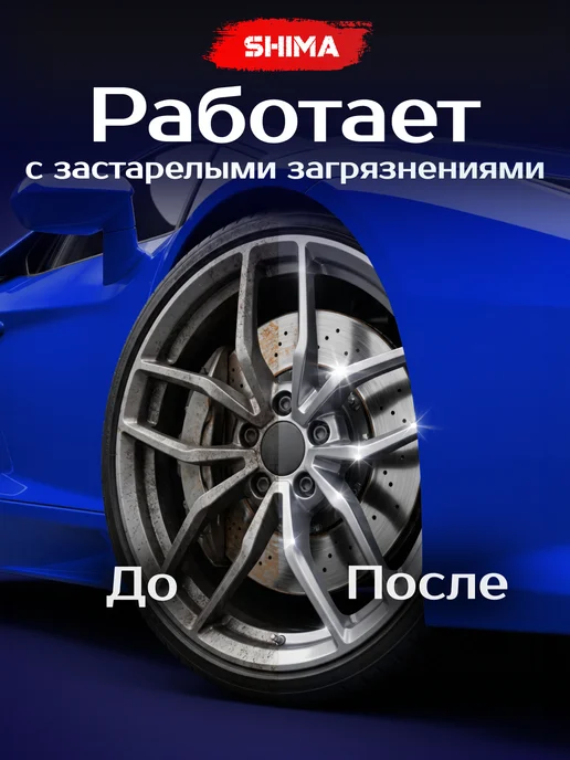 SHIMA Очиститель дисков и кузова DETAILER FERRUM GEL CAR 500 мл, 500 мл, фото 8