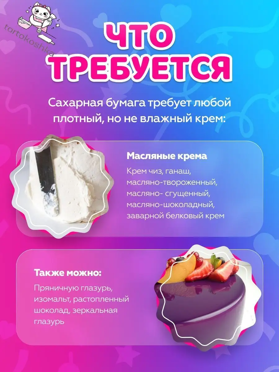 Сахарная картинка на торт tortokoshka 100251406 купить за 340 ₽ в  интернет-магазине Wildberries