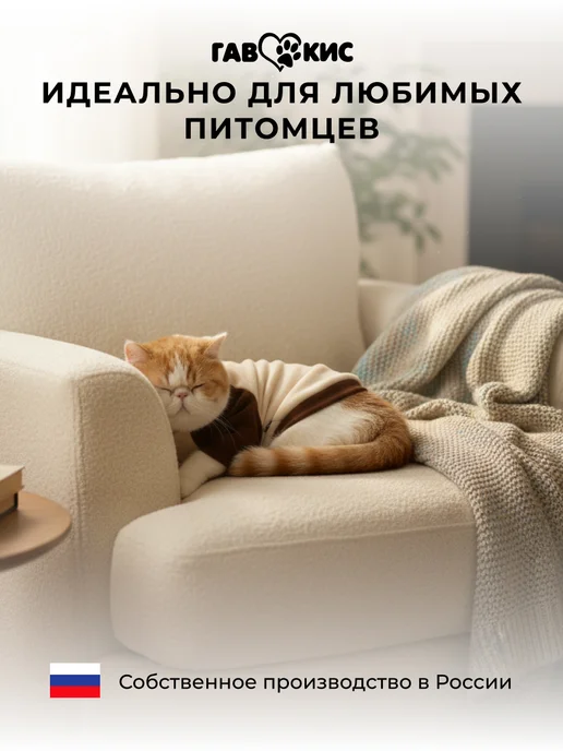 ГавКис Толстовка кофта для собак и кошек, бежевый, фото 6