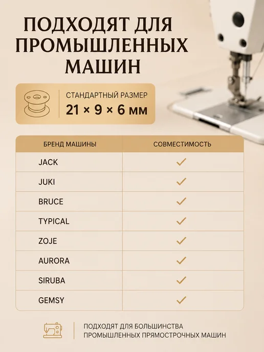 Девайсы портного Шпульки для промышленной машины 10 шт алюминиевые, 10 шт, фото 2