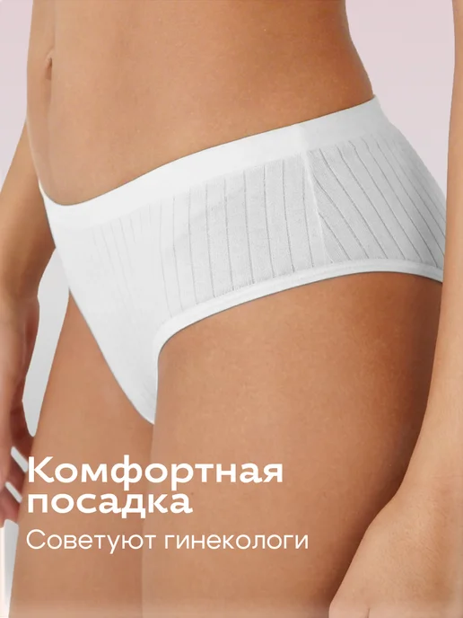 Shedeux Набор хлопковых трусов 5 штук слипы, голубой, фото 3