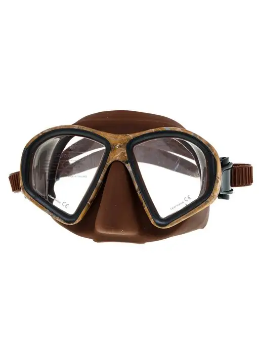 Marlin Маска для плавания MATTE BROWN для подводной охоты, коричневый