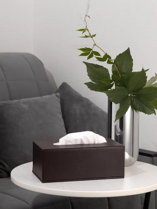 Yaya Home Салфетница интерьерная на стол Диспенсер для салфеток, коричневый, фото 2
