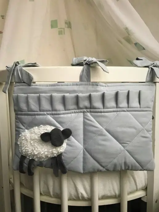 ASTA Baby Карман подвесной на кровать, серый, фото 3