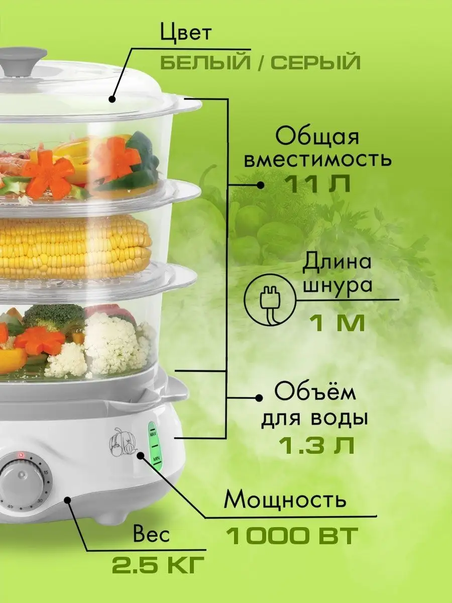 Электрическая пароварка Vita-170 Endever 100472735 купить в  интернет-магазине Wildberries