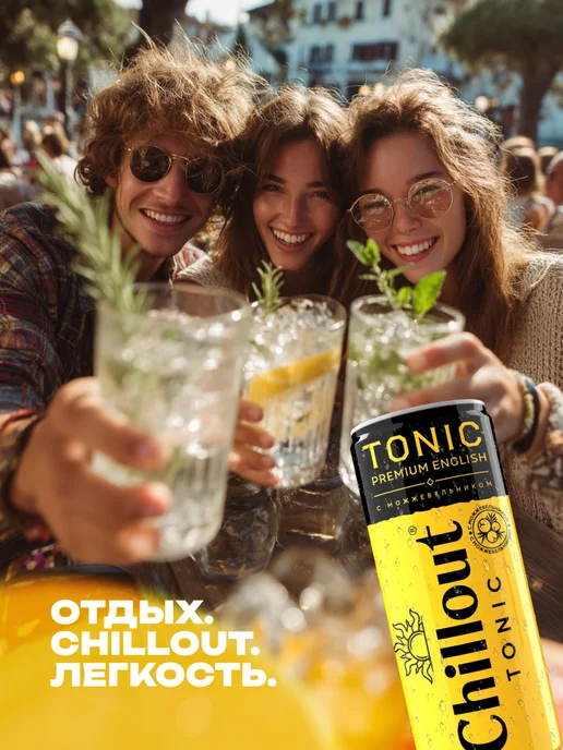 ChillOut Тоник "Premium English Tonic" газированный 0,9 л х 12 шт, 330 мл, 12 шт, фото 4