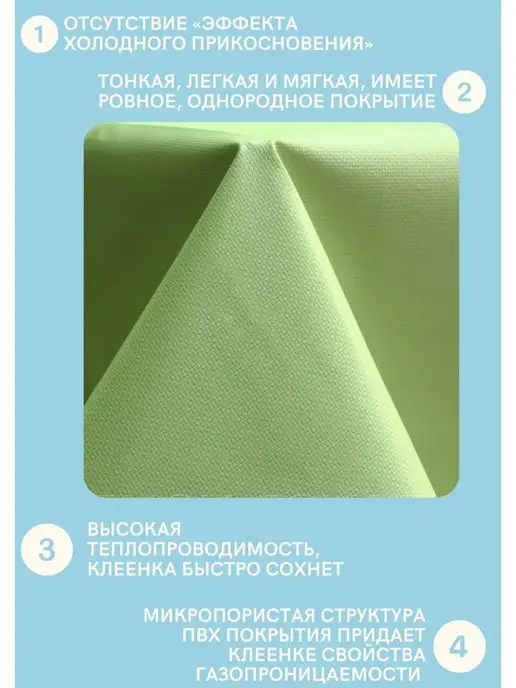 ТПК ПИНСК-ИСКОЖ Клеенка на кровать медицинская ПВХ подкладная 200х130 см, 150x130 см, фото 2