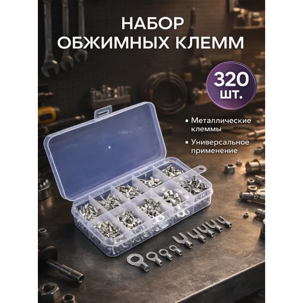 Клеммы для проводов обжимные набор