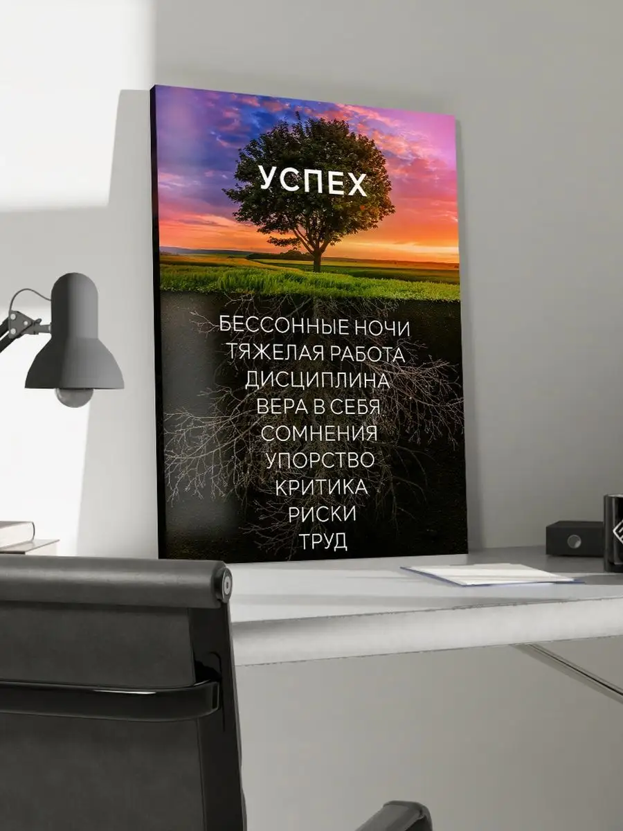 Картина на стену Дерево успеха 40x60 см Richposter 100653722 купить за 1  092 ₽ в интернет-магазине Wildberries