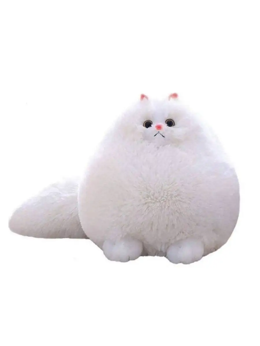 BStoys Плюшевый круглый кот шарик, 30 см