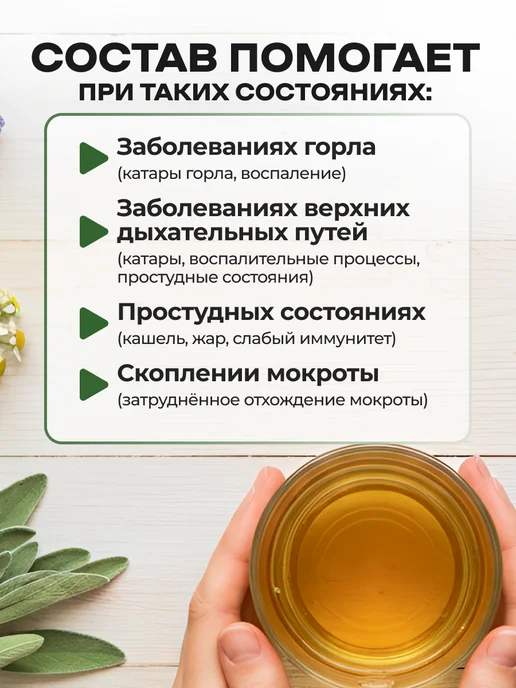 Мед и Конфитюр Сбор трав №1 Воспалительные заболевание, вариант, фото 3