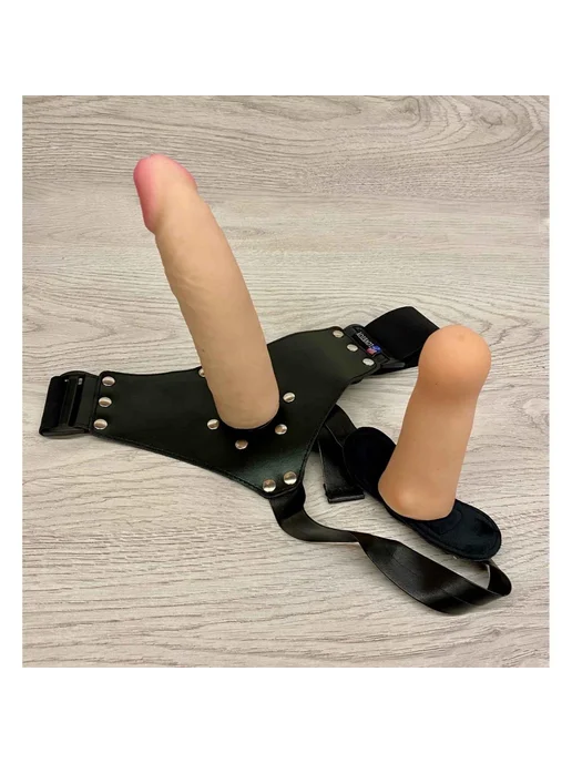 Lovetoy Страпонтрусики ExoticAlice с двумя, бежевый, фото 4