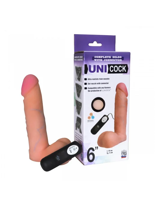 Lovetoy Вибратор с креплением для страпон-трусиков UNICOCK 6 12, вариант