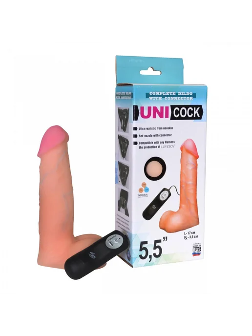 Lovetoy Вибратор с креплением для страпон-трусиков UNICOCK 55 12, вариант