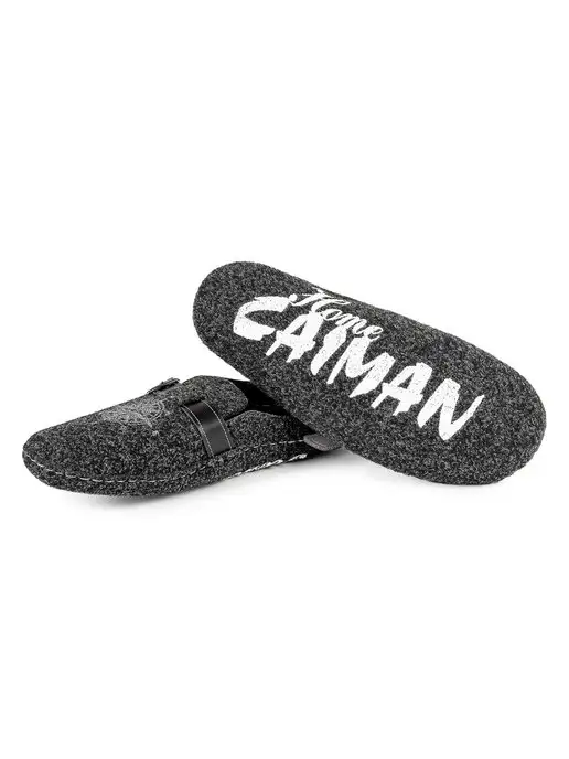 CAIMAN.K Тапочки домашние войлочные, черный, фото 3