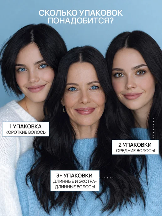STYLIST PRO Стойкая крем краска для волос Глубокий черный 1.0, черный, фото 8