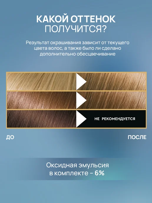 STYLIST PRO Стойкая крем краска для волос Светло-русый 7.0, светлый, фото 3