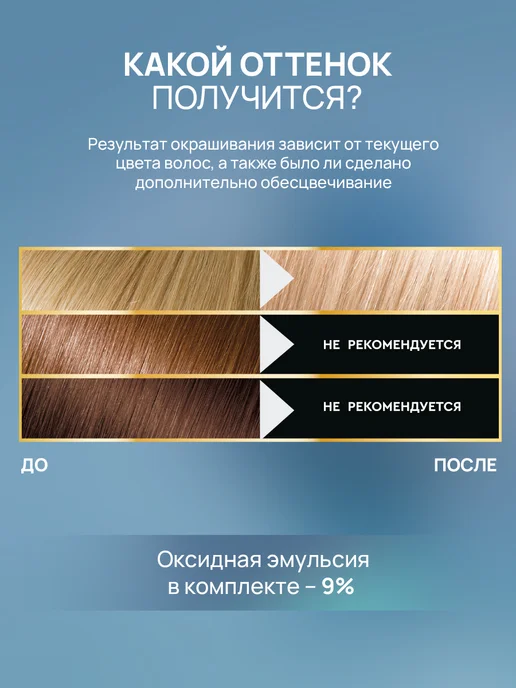 STYLIST PRO Стойкая крем краска для волос 9.22 Жемчужный блонд 2 шт, белый, фото 3