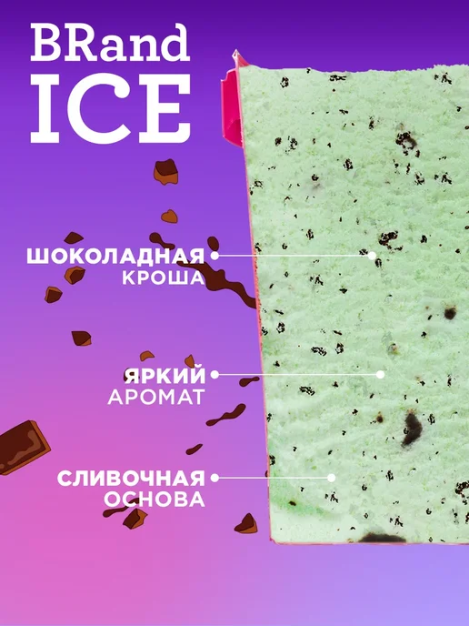 BrandIce Мороженое Микс Х5 Клубника, Мята, Манго, Крошка, Клюква, вариант, фото 4