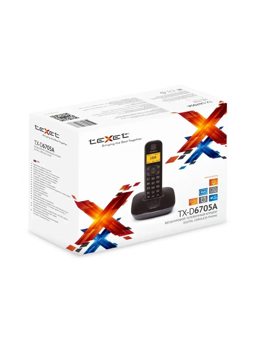 Радиотелефон teXet TX-D4505A, черный teXet 72024684 купить за 2 598 ₽ в  интернет-магазине Wildberries