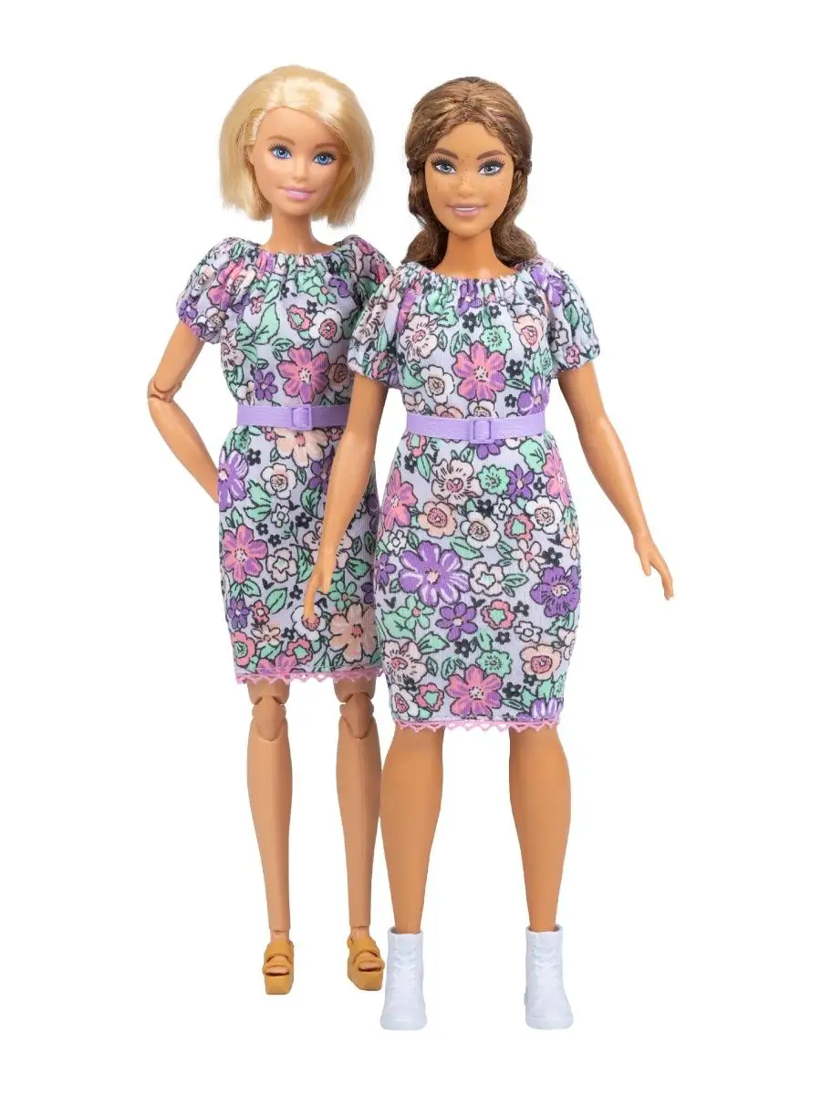 Пышное платье для куклы Барби без выкройки