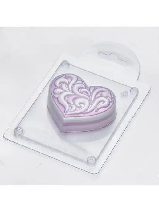 AnyMolds Сердце декоративное форма для мыла, белый