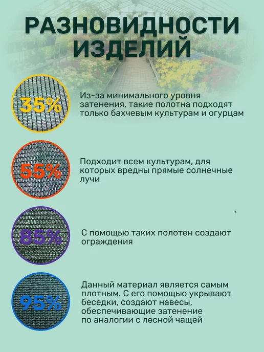 Vesta-shop Сетка затеняющая 35% 3 сетка затеняющая 35% 3х10 для теплиц фасадная, 3x20, фото 5