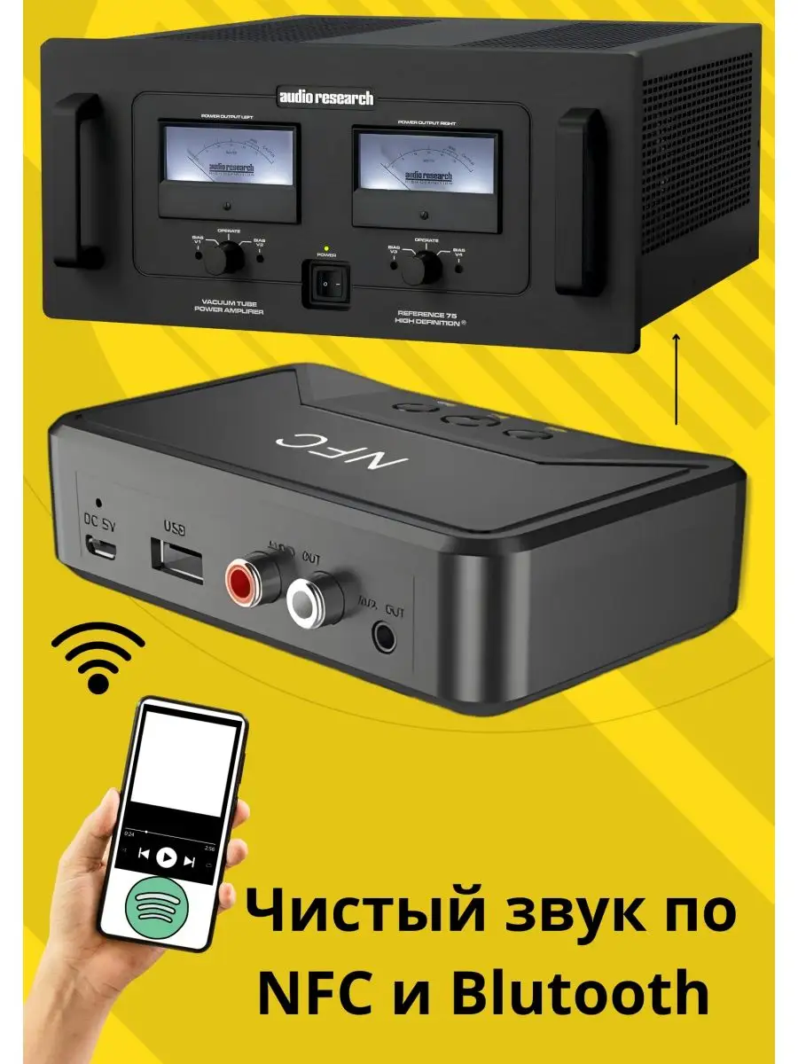 NFC Bluetooth 5.0 Аудио адаптер box69.ru 72127801 купить за 775 ₽ в  интернет-магазине Wildberries