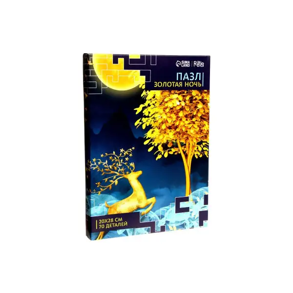 Пазл фигурный деревянный "Золотая ночь"