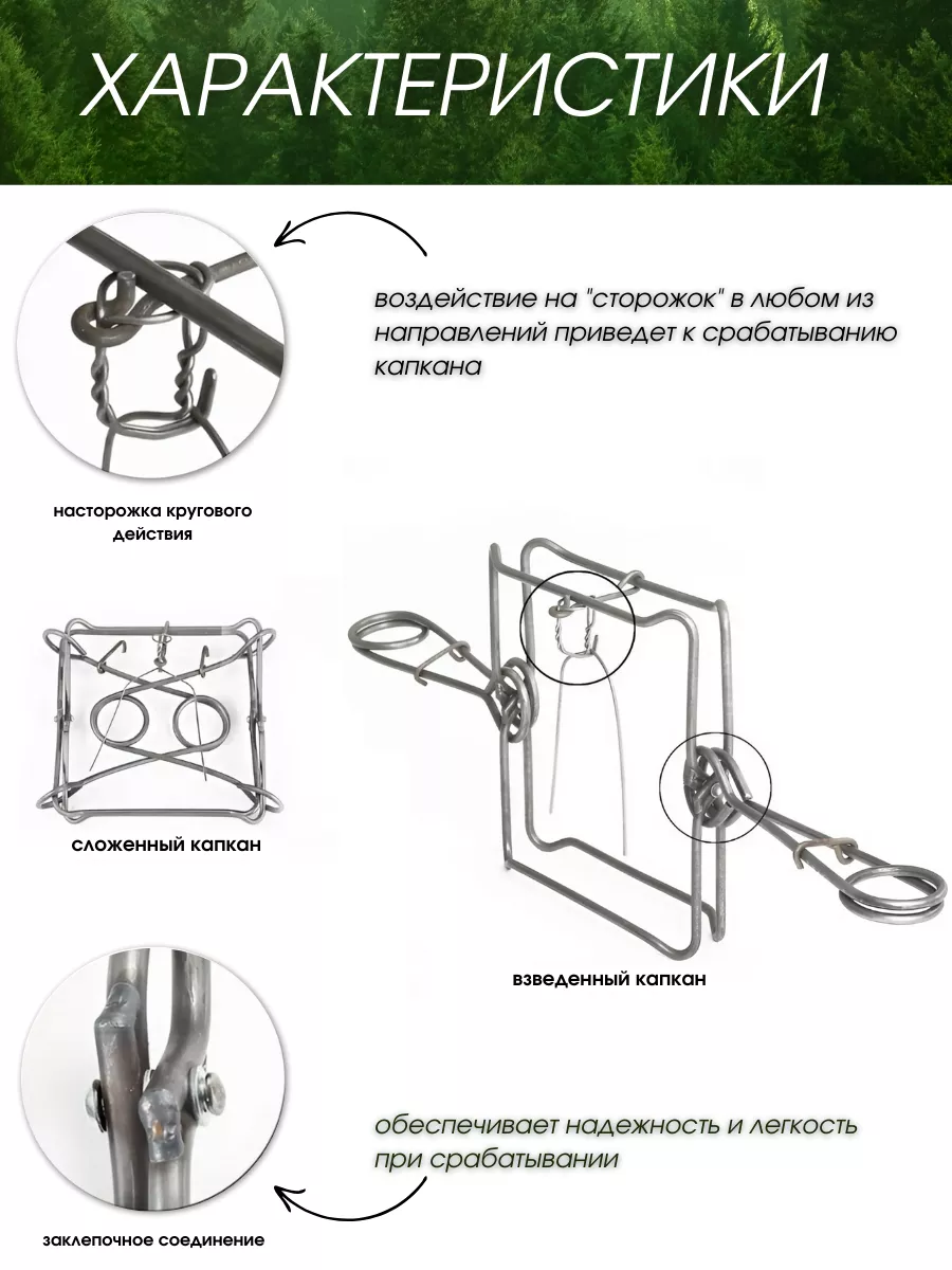 Капкан Tonar проходной КПТН купить в Минске в интернет-магазине