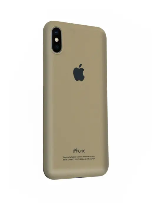 Mobileplus Чехол на iPhone X XS силиконовый противоударный, желтый, фото 3