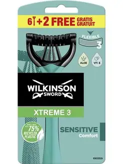 Xtreme 3 Sensitive Бритвенный одноразовый станок (8 шт) Schick 72360702 купить за 703 ₽ в интернет-магазине Wildberries