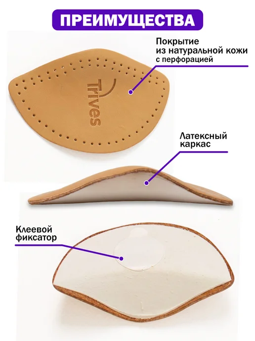 Trives Супинатор ортопедический для обуви, белый, фото 2
