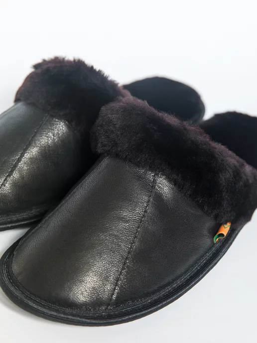 AICCILL Тапочки домашние меховые, черный, фото 6