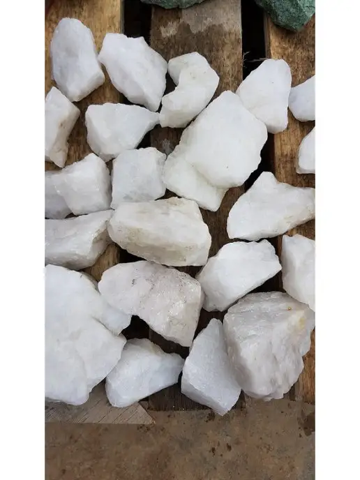 bazaltsite Кварц белый колотый 4-8 см 10 кг камни для бани, 5 кг, фото 5