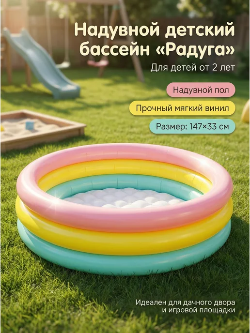 Intex Development Company Inc. Бассейн с надувным дном 61х22 см, 147x33 см