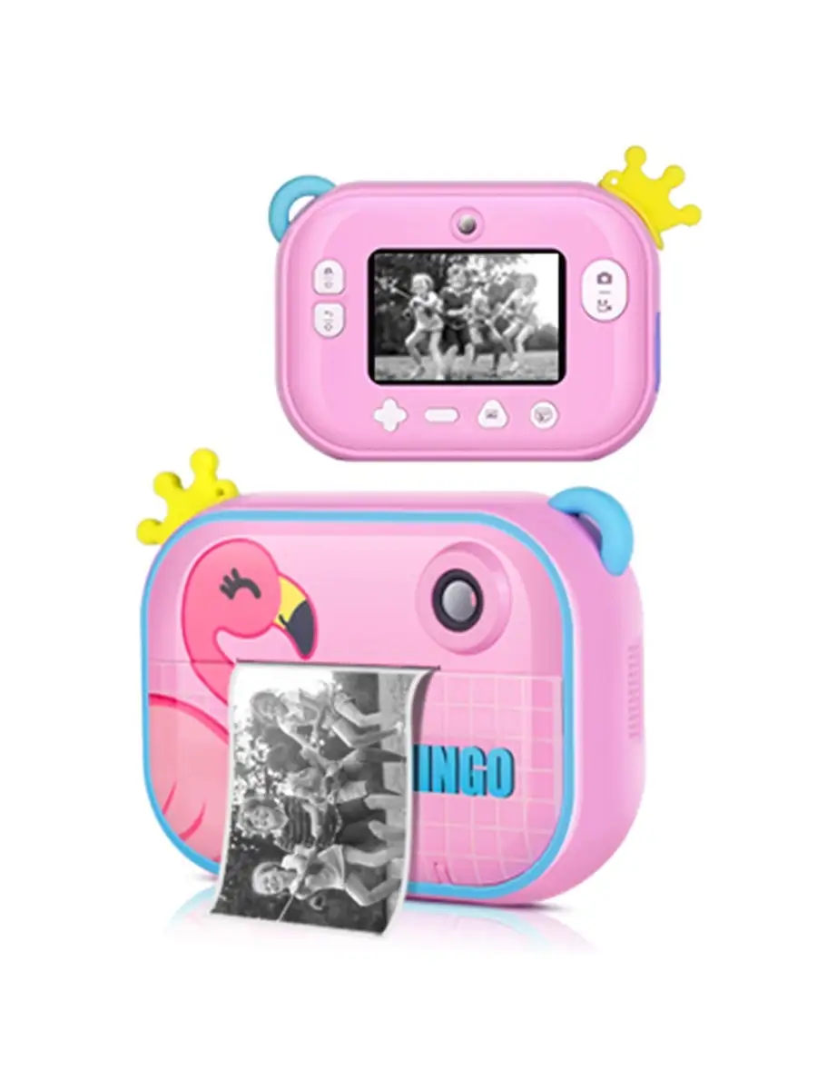 pollyfun Wifi Детская фото-видеокамера Full HD / Детский фотоаппарат с печатью+  карта 16GB и 9 рулонов бумаги PollyFun 72665326 купить в интернет-магазине  Wildberries