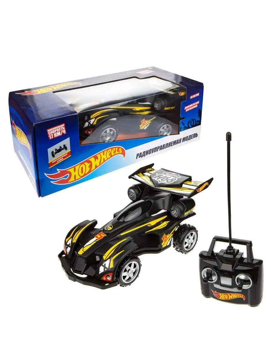 Радиоуправляемая машина багги с АКБ чёрная Hot Wheels 72766957 купить за 2  512 ₽ в интернет-магазине Wildberries