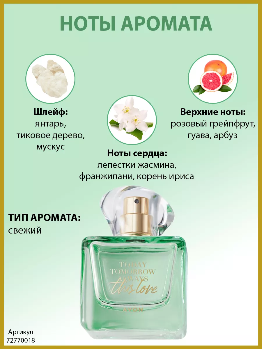 Парфюмерная вода This Love 50 мл AVON 72770018 купить за 1 091 ₽ в  интернет-магазине Wildberries