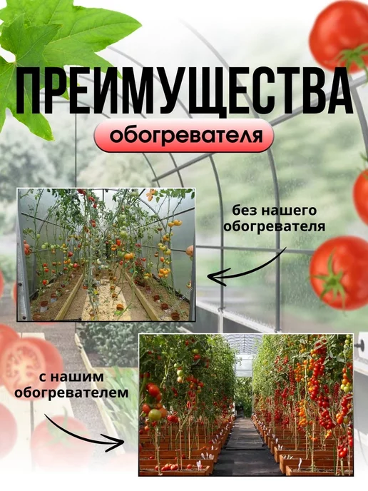 СМАРТ теплица Обогреватель гибкий инфракрасный для теплиц, черный, фото 4